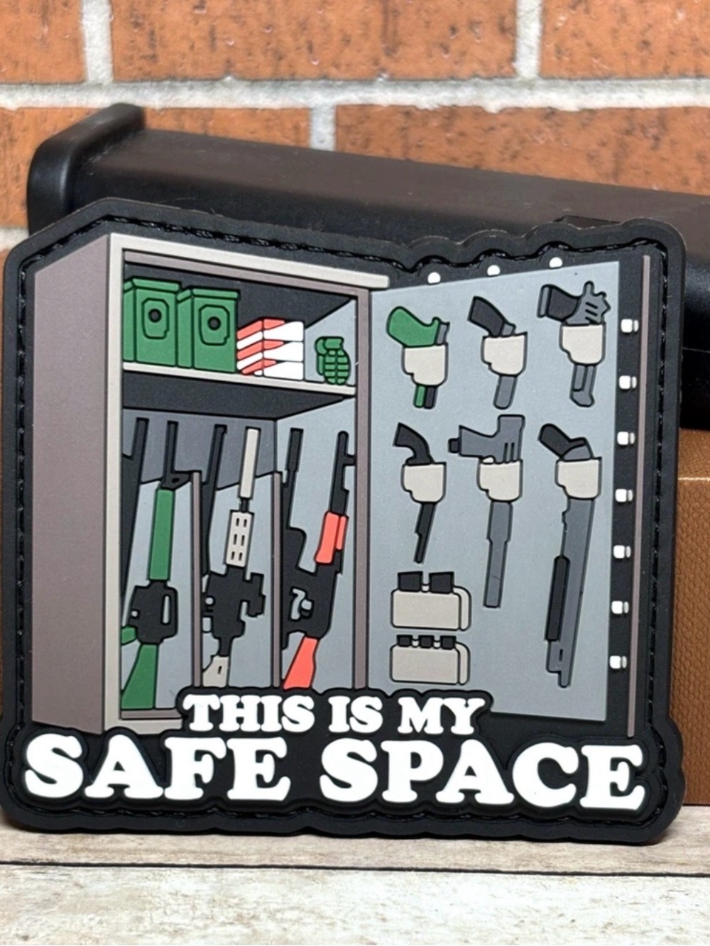 PVC Tactical Patch - This Is My Safe Space Patch - Morale Patch - Hook Backed